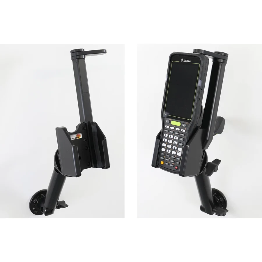 Bild 4 : 711425 : Brodit Scanner Halterung für ZEBRA MC3450, mit schwenkbarer oberer Fixierung, Display nach vorn