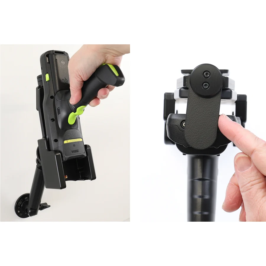 Bild 2 : 711426 : Brodit Scanner Halterung für ZEBRA MC3400, mit schwenkbarer oberer Fixierung, Display zum Halter