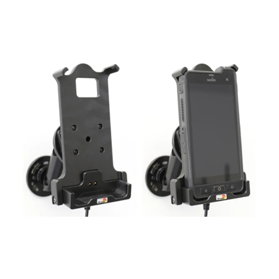 Bild 4 : 712111 : Brodit Halter Aktiv, 12/24V, für SONIM XP8, 3-Punkt Befestigung, Ladung über Pogo-Pins