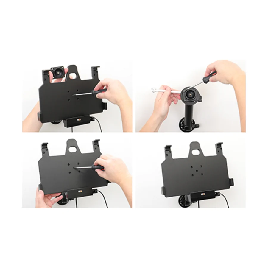 Bild 2 : 712149 : Brodit Halter Aktiv mit USB-HOST, 12/24V, für SAMSUNG Galaxy Tab Active Pro, Horizontal, passt für Geräte mit Original Hülle
