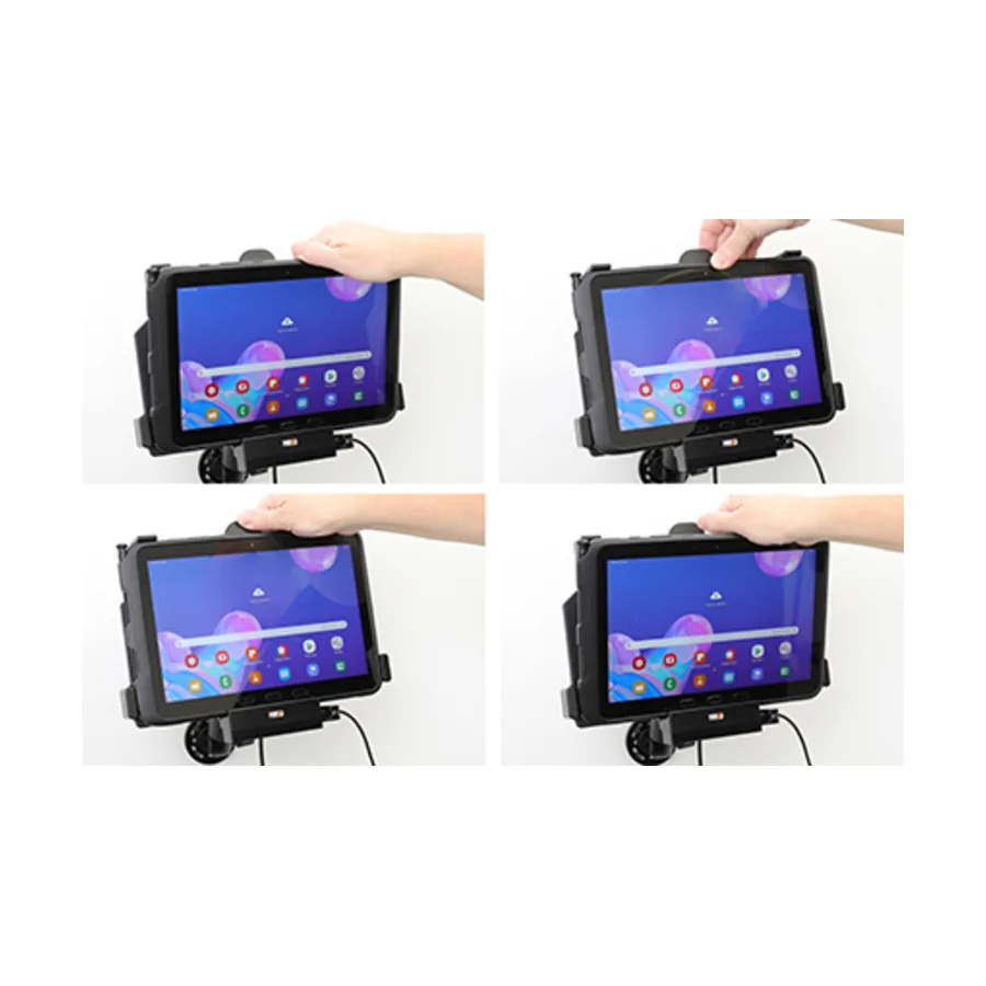 Bild 3 : 712149 : Brodit Halter Aktiv mit USB-HOST, 12/24V, für SAMSUNG Galaxy Tab Active Pro, Horizontal, passt für Geräte mit Original Hülle
