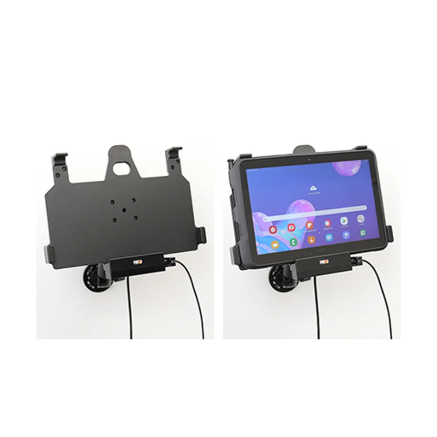 Bild 4 : 712149 : Brodit Halter Aktiv mit USB-HOST, 12/24V, für SAMSUNG Galaxy Tab Active Pro, Horizontal, passt für Geräte mit Original Hülle