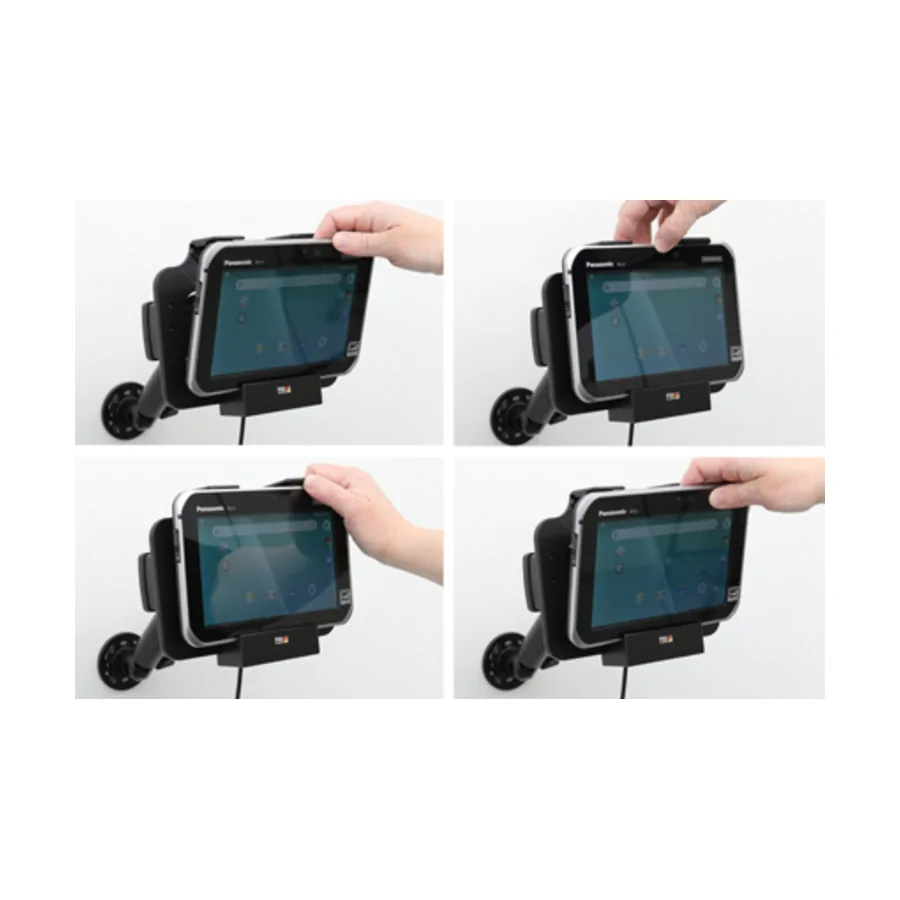 Bild 3 : 712183 : Brodit Halter Aktiv, 12/24V, für PANASONIC FZ-L1, nur für Geräte mit Scannerrahmen UND Handschlaufe