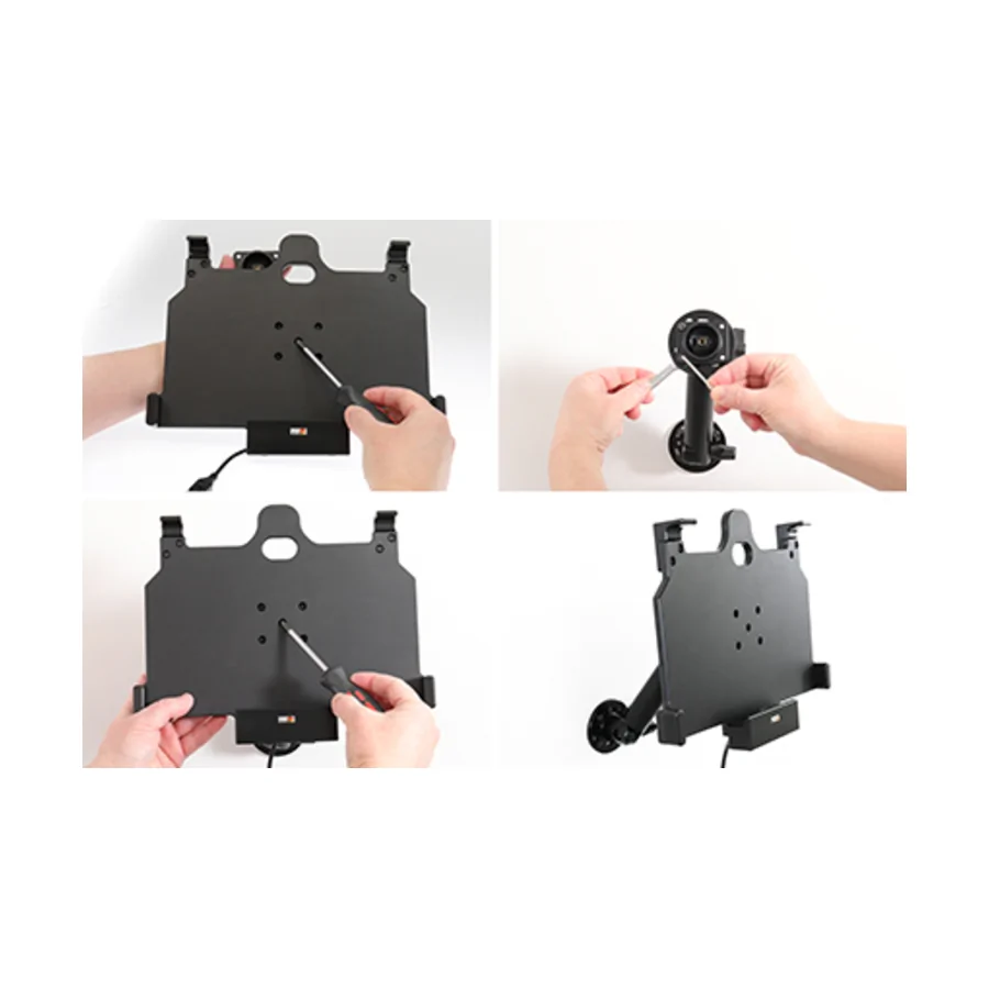 Bild 1 : 712209 : Brodit Halter Aktiv, 12/24V, für SAMSUNG Galaxy Tab Active Pro, Horizontal, passt NUR für Geräte mit der Otterbox uniVERSE Hülle!