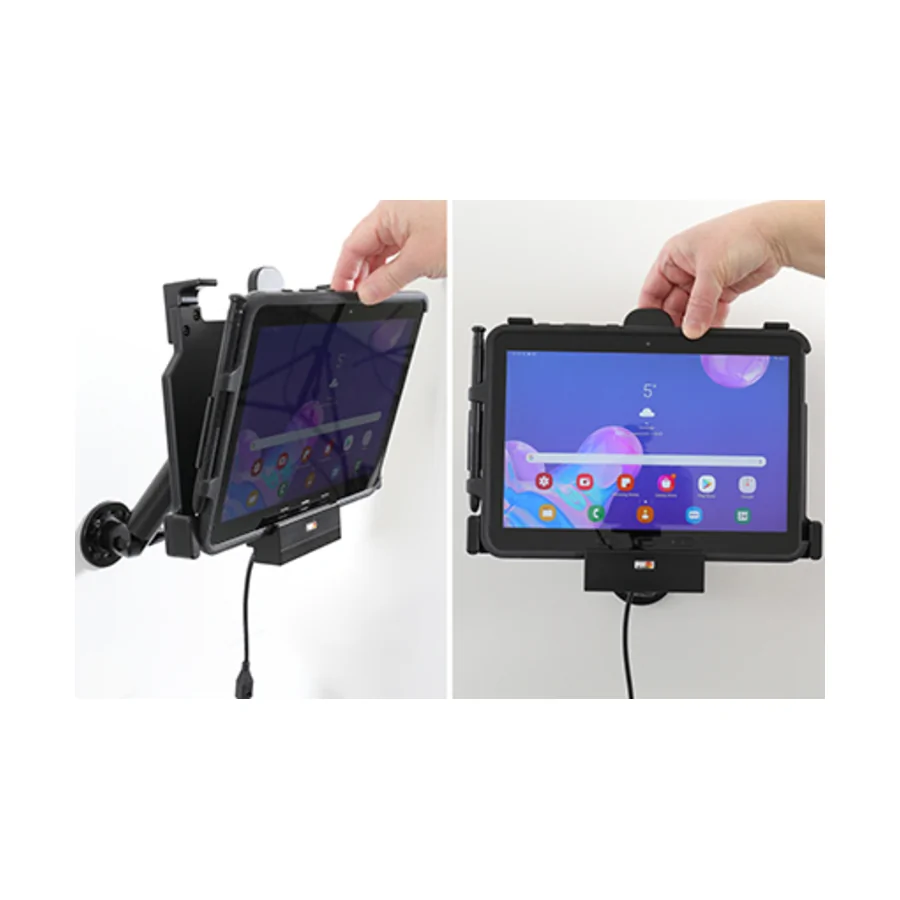 Bild 2 : 712209 : Brodit Halter Aktiv, 12/24V, für SAMSUNG Galaxy Tab Active Pro, Horizontal, passt NUR für Geräte mit der Otterbox uniVERSE Hülle!