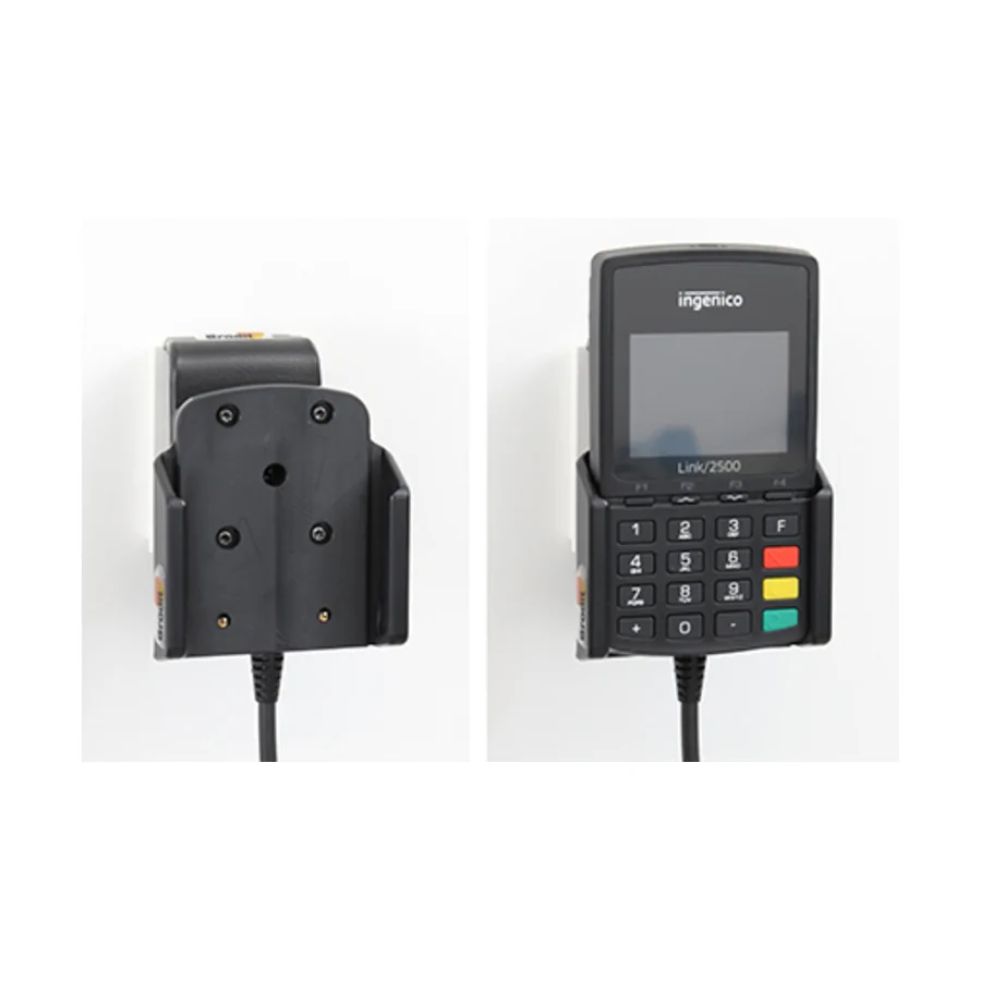 Bild 4 : 712261 : Brodit Halter Aktiv, 12/24V, für INGENICO Link 2500, Ladung über Pogo-Pins auf der Rückseite
