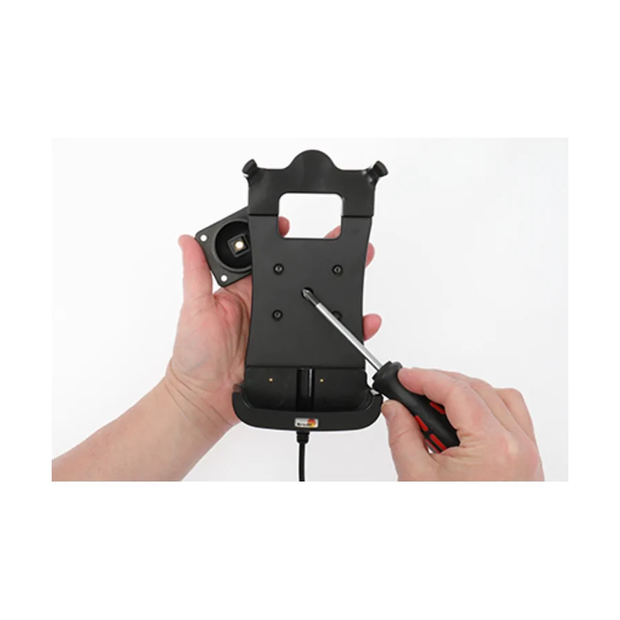Bild 1 : 712268 : Brodit Halter Aktiv, 12/24V, für HONEYWELL Dolphin CT60XP, für Gerät mit oder ohne Handschlaufe, Ladung über Pogo-Pins