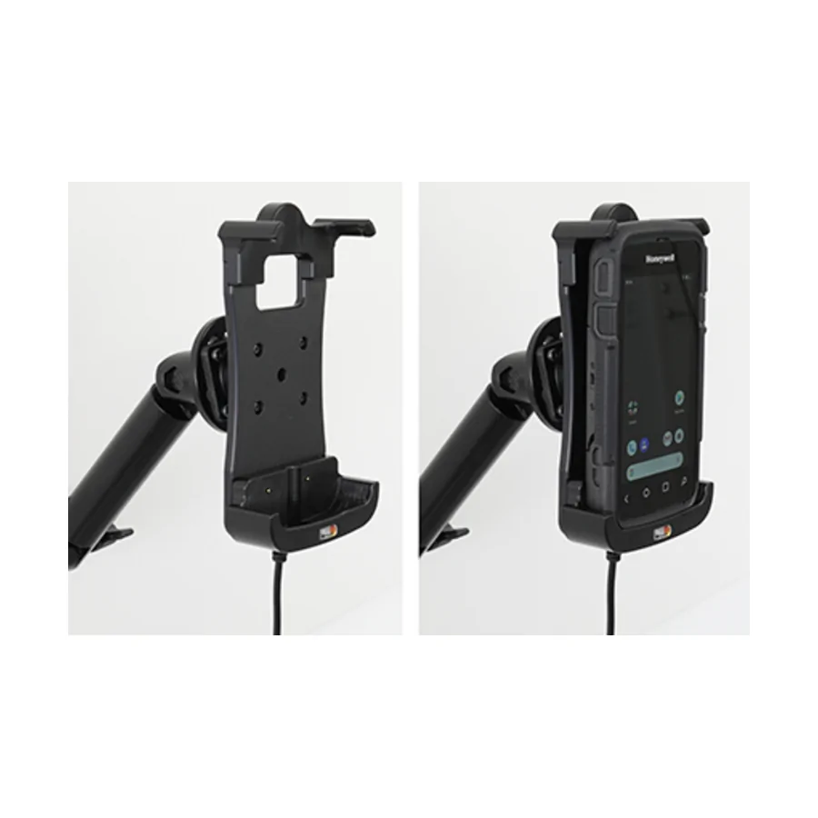 Bild 4 : 712268 : Brodit Halter Aktiv, 12/24V, für HONEYWELL Dolphin CT60XP, für Gerät mit oder ohne Handschlaufe, Ladung über Pogo-Pins