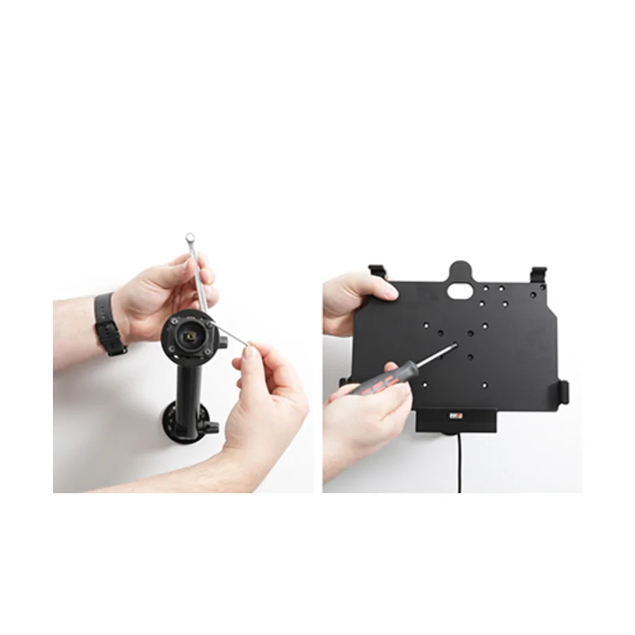 Bild 2 : 712328 : Brodit Halter Aktiv, 12/24V, f�r SAMSUNG Galaxy Tab Active 4 Pro, Horizontal, passt f�r Ger�te mit Original H�lle , Ladung �ber Pogo-Pins