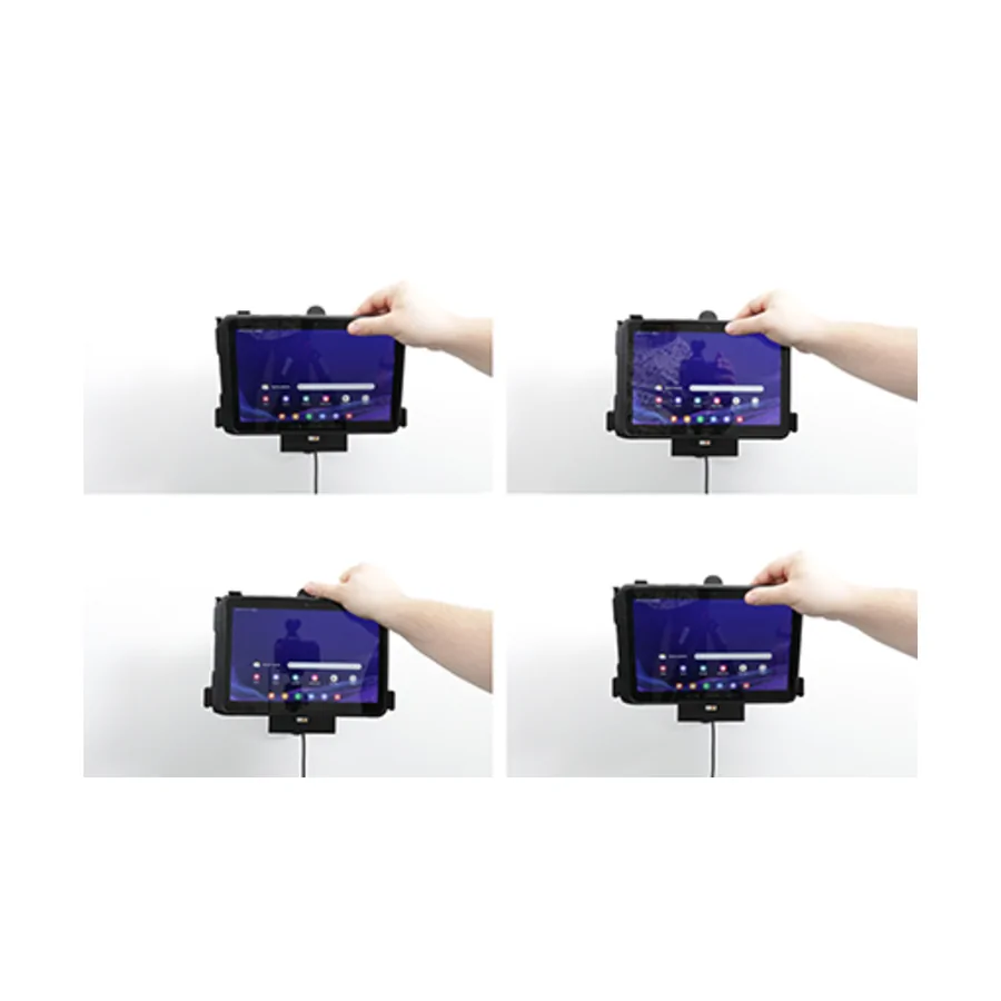 Bild 3 : 712328 : Brodit Halter Aktiv, 12/24V, f�r SAMSUNG Galaxy Tab Active 4 Pro, Horizontal, passt f�r Ger�te mit Original H�lle , Ladung �ber Pogo-Pins