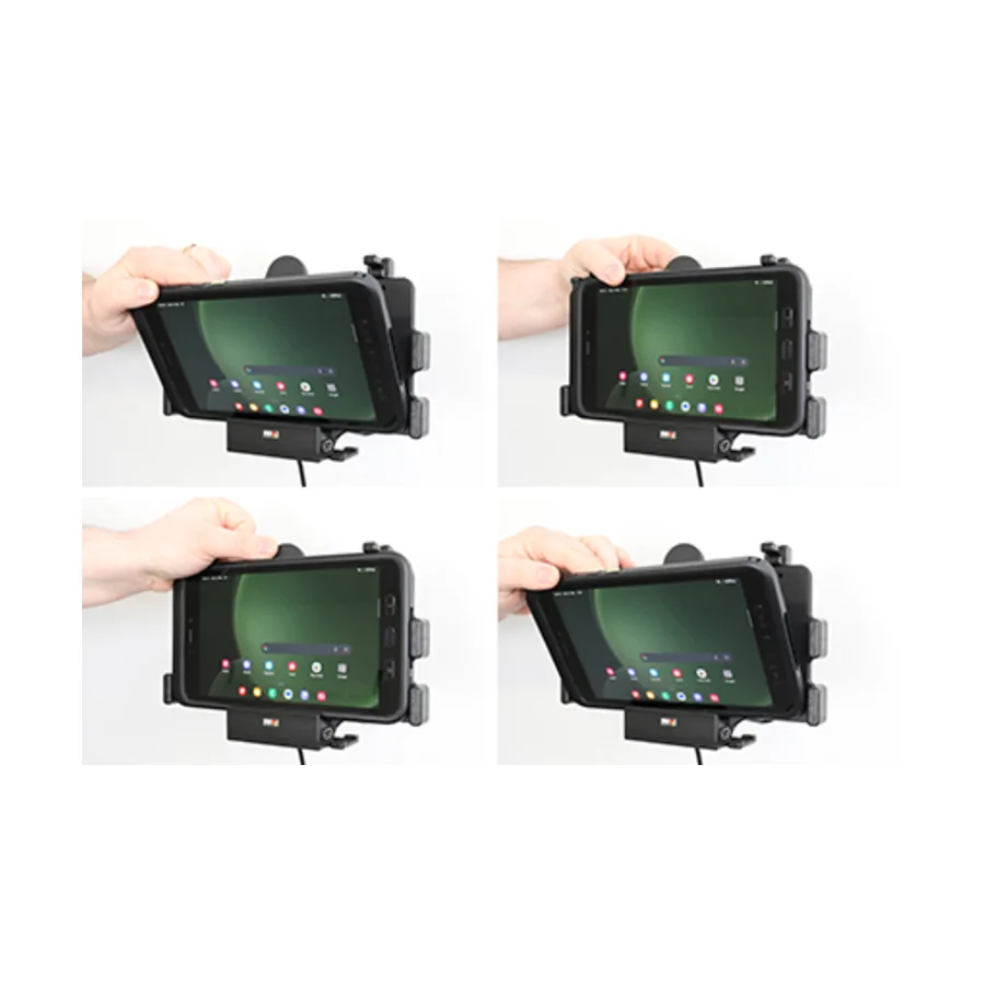 Bild 3 : 712390 : Brodit Halter Aktiv mit USB-C HOST, 12/24V, f�r SAMSUNG Galaxy Tab Active 5, Horizontal, passt f�r Ger�te mit Original H�lle, Ladung �ber Pogo-Pins