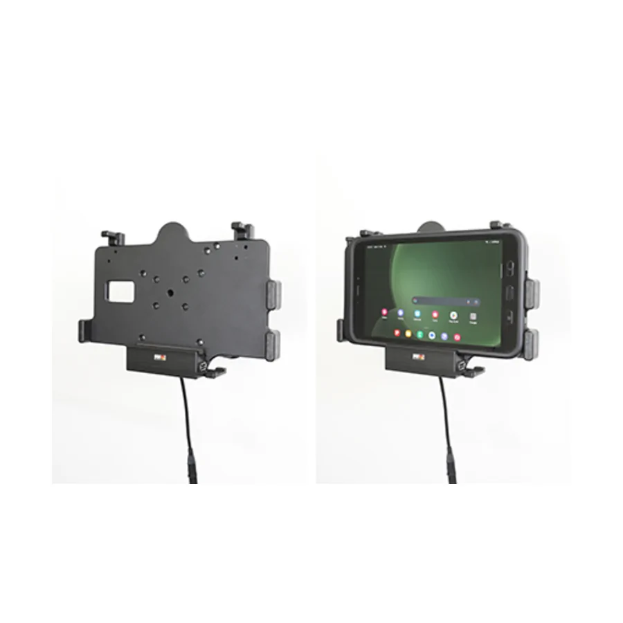 Bild 4 : 712390 : Brodit Halter Aktiv mit USB-C HOST, 12/24V, f�r SAMSUNG Galaxy Tab Active 5, Horizontal, passt f�r Ger�te mit Original H�lle, Ladung �ber Pogo-Pins