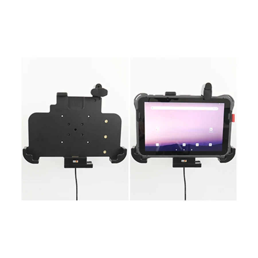 Bild 4 : 712392 : Brodit Halter Aktiv, 12/24V, für HONEYWELL ScanPal EDA10A, für Geräte mit Rugged Hülle (EDA10A-RB-0), aber ohne Handschlaufe (EDA10A-HS-1PK), mit AMPS + VESA 75 + USB-A Host, schonende Ladung über Pogo Pins