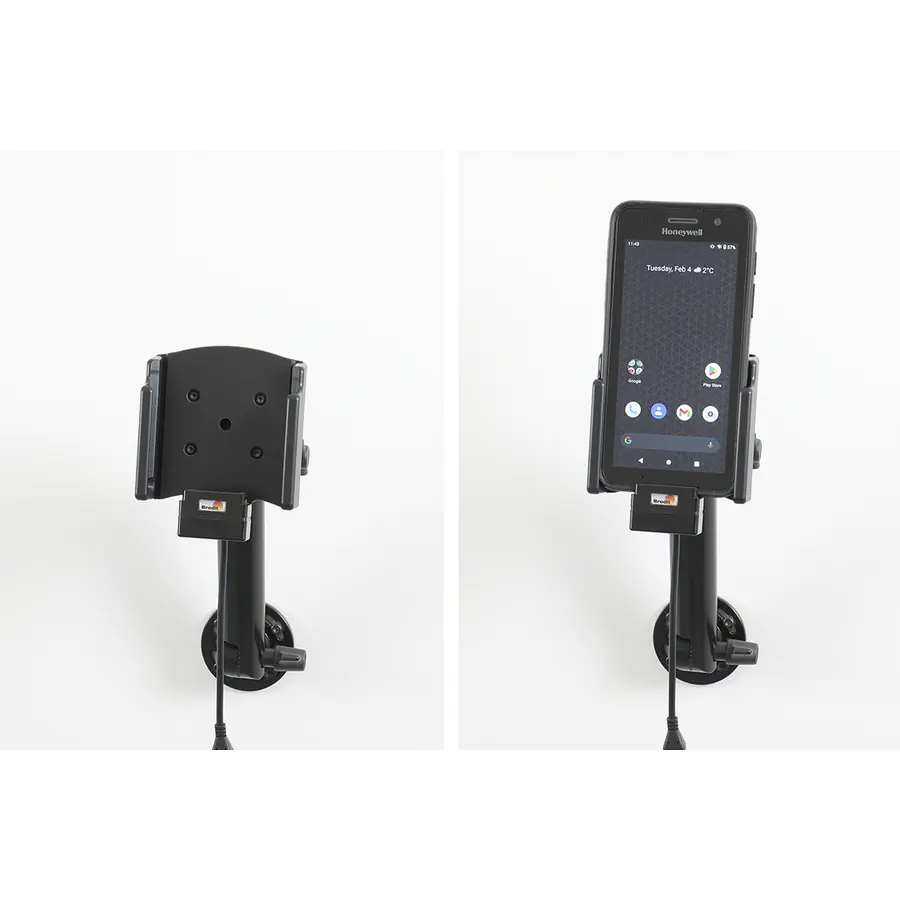Bild 4 : 712420 : Brodit Halter Aktiv, 12/24V, für HONEYWELL CT37, nur für Geräte mit Original Hülle (CT30P-PB-XP), Ladung über Pogo-Pins