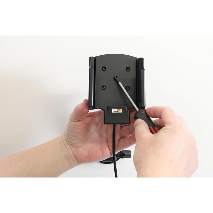 Bild 3 : 712422 : Brodit Halter Aktiv, 12/24V, für DATALOGIC Memor 35, Ladung über Pogo-Pins