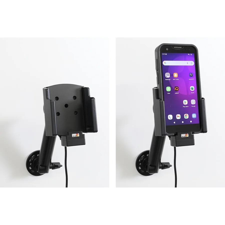Bild 4 : 712423 : Brodit Halter Aktiv, 12/24V, für DATALOGIC Memor 35, Ladung über Pogo-Pins, nur für Geräte mit Original RUBBER BOOT