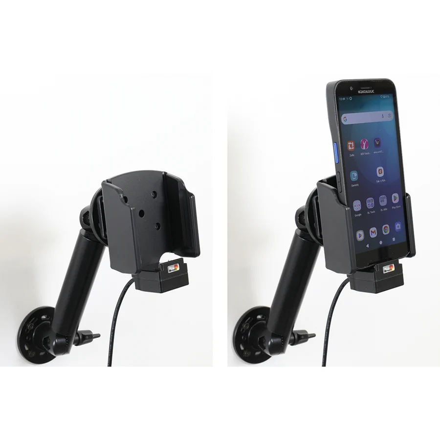 Bild 4 : 712429 : Brodit Halter Aktiv, 12/24V, für DATALOGIC Memor 12-17, Ladung über Pogo-Pins