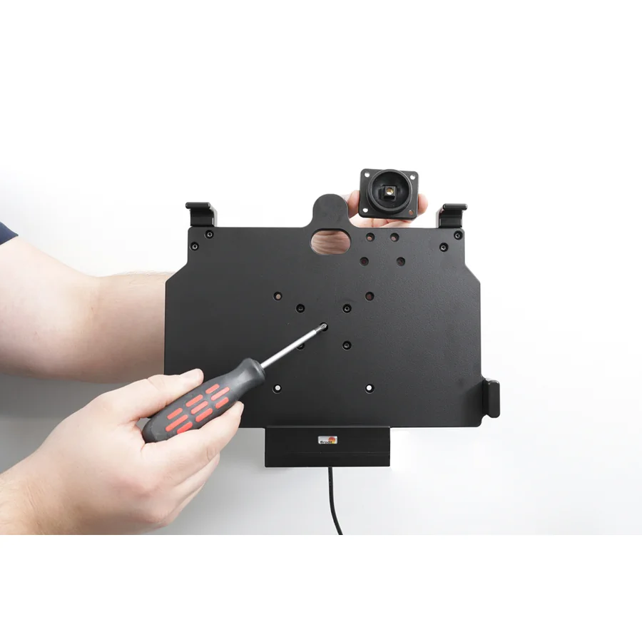 Bild 1 : 712434 : Brodit Halter Aktiv, 12/24V, f�r SAMSUNG Galaxy Tab Active 5 Pro, Horizontal, passt f�r Ger�te mit Original H�lle , Ladung �ber Pogo-Pins