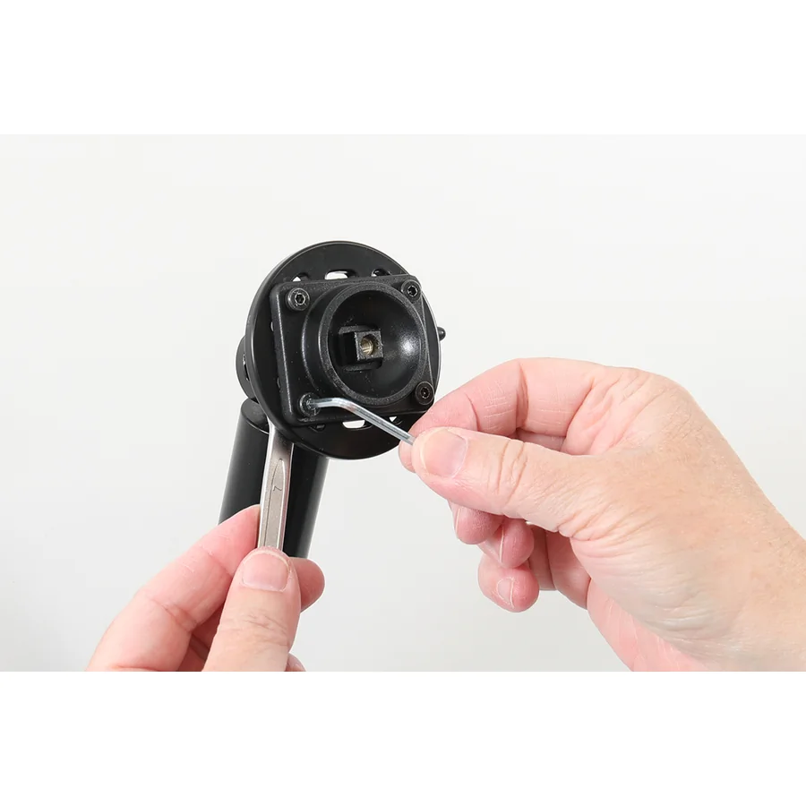 Bild 2 : 712437 : Brodit Halter Aktiv, 12/24V, für CIPHERLAB RS38, für Geräte mit oder ohne Handschlaufe, Ladung über Pogo-Pins