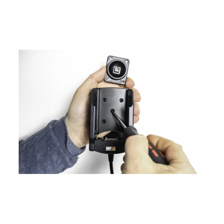Bild 1 : 713027 : Brodit Halter Aktiv, mit Festanschluss, 12/24V, für ZEBRA MC3200 (auch Motorola / Symbol)