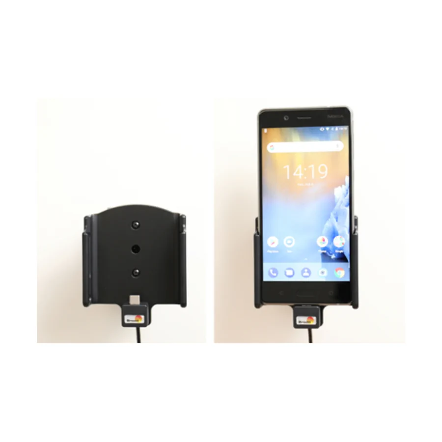 Bild 4 : 713030 : Brodit Halter Aktiv, mit Festanschluss, 12/24V, für NOKIA 8