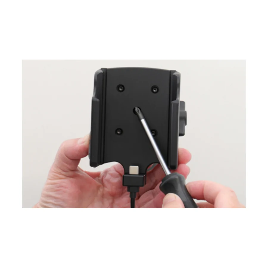 Bild 3 : 713213 : Brodit Halter Aktiv, mit Festanschluss, 12/24V, für VERIFONE e285