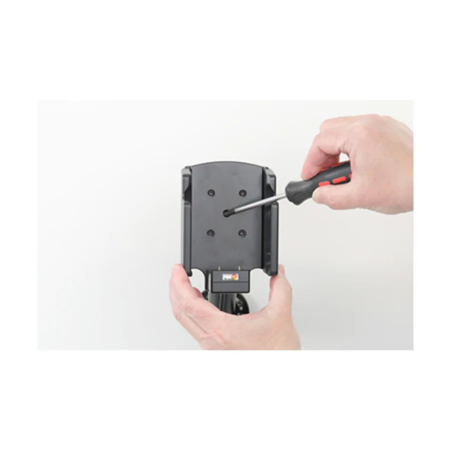 Bild 3 : 713305 : Brodit Halter Aktiv, mit Festanschluss, 12/24V, für HONEYWELL ScanPal EDA52, für Gerät mit original Rugged Boot / Skin (EDA52-RB-0) / Ladung über Pogo-Pins