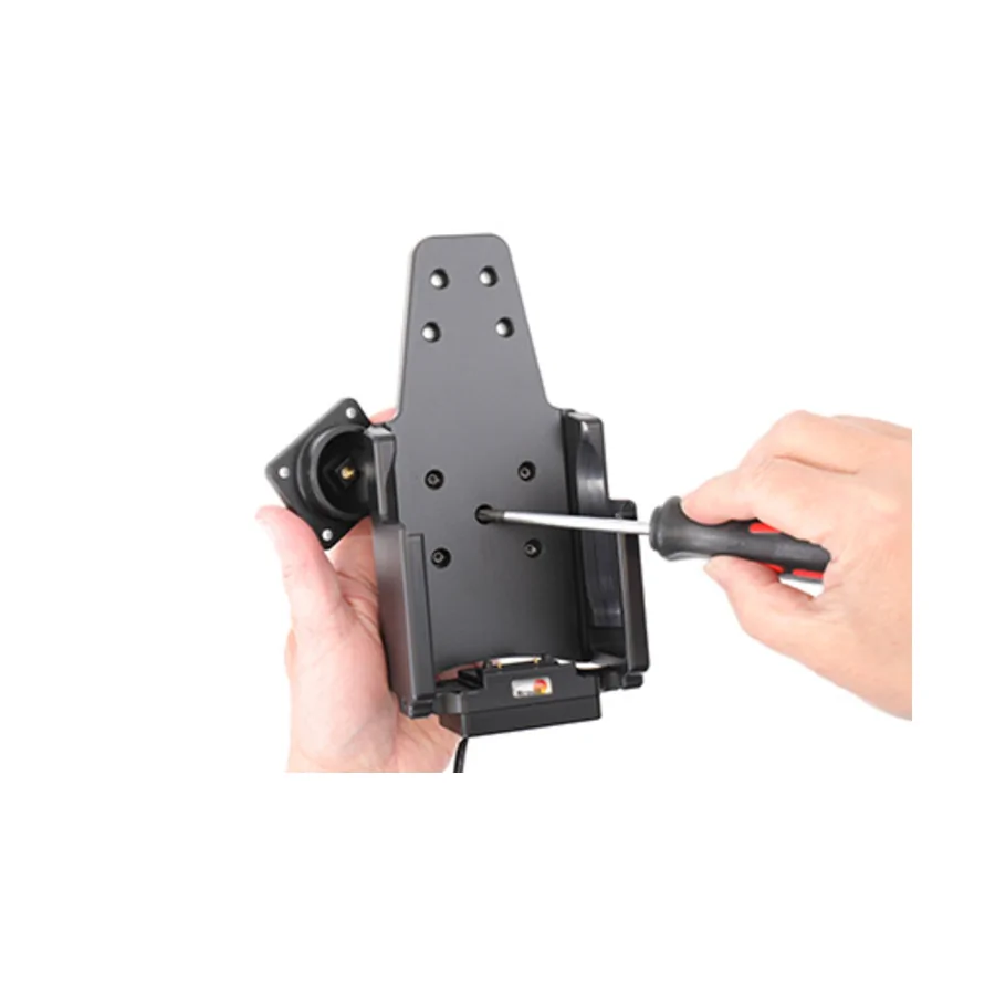 Bild 1 : 713310 : Brodit Halter Aktiv, mit Festanschluss, 12/24V, für ZEBRA TC78, für Geräte mit und ohne Handschlaufe, Ladung über Pogo-Pins