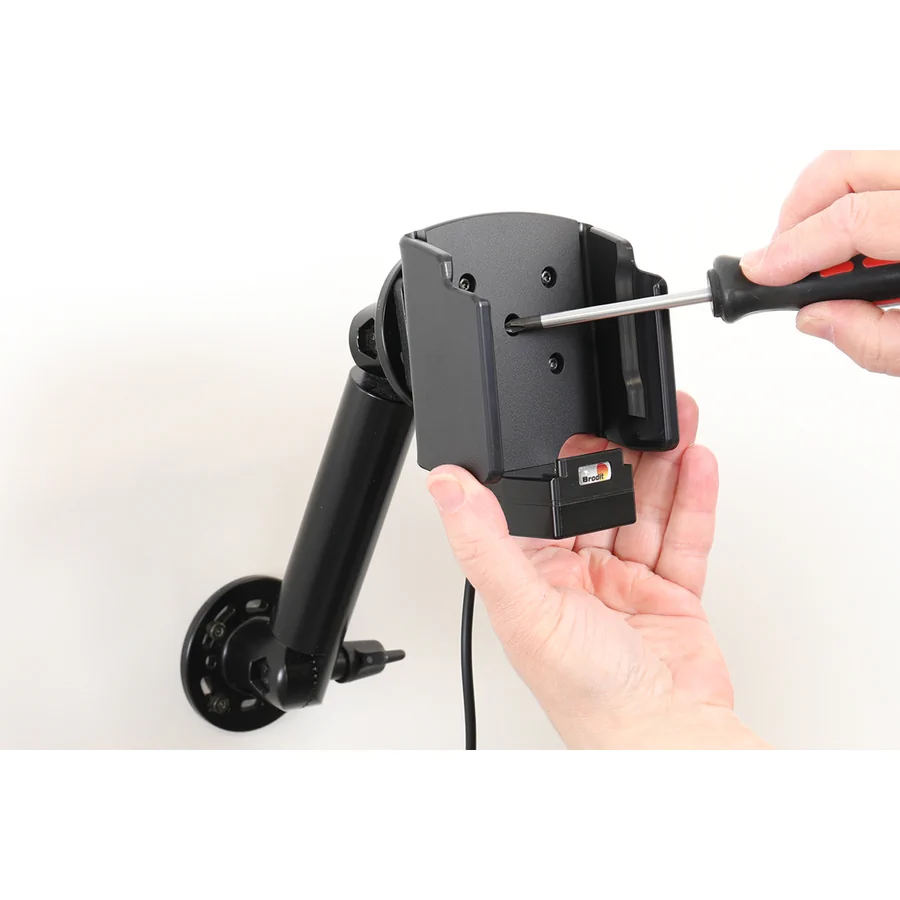 Bild 3 : 713430 : Brodit Halter Aktiv, mit Festanschluss, 12/24V, für DATALOGIC Memor 12-17, Ladung über Pogo-Pins, NUR für Geräte mit Original RUBBER BOOT