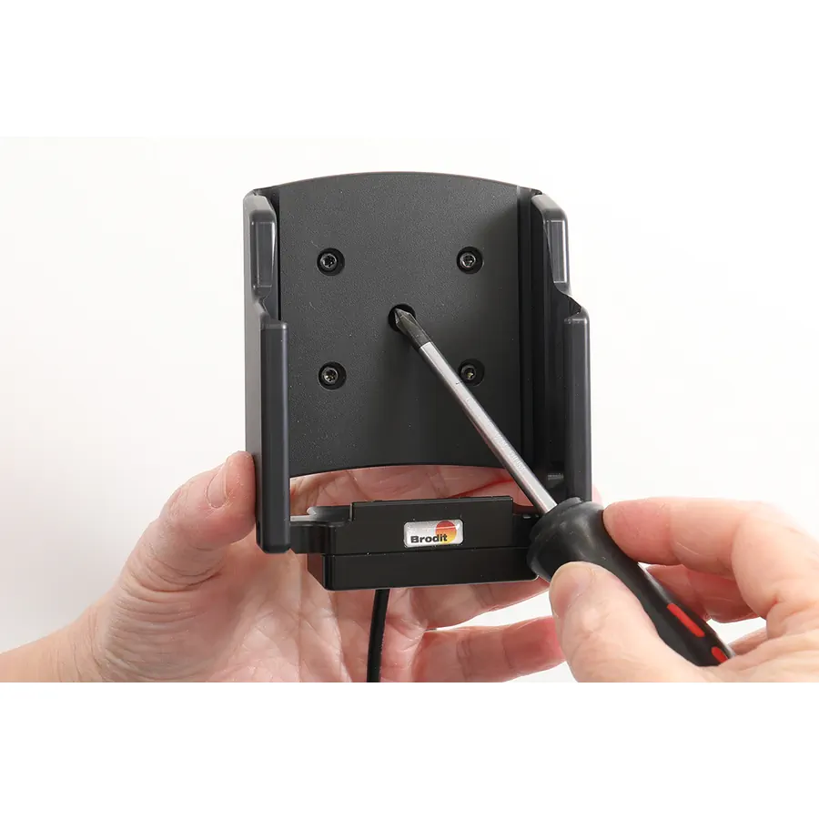 Bild 3 : 713468 : Brodit Halter Aktiv, mit Festanschluss, 12/24V, für ZEBRA TC501, nur für Geräte OHNE Zebra Schutzhülle, Ladung über Pogo-Pins