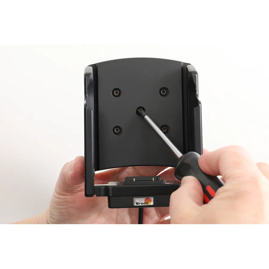 Bild 3 : 713470 : Brodit Halter Aktiv, mit Festanschluss, 12/24V, für ZEBRA TC701, nur für Geräte MIT Zebra Original Schutzhülle, mit/ohne Handschlaufe, Ladung über Pogo-Pins