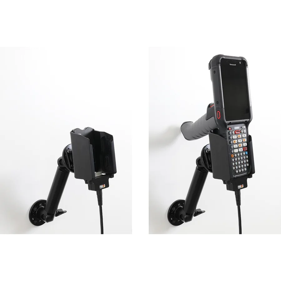 Bild 4 : 714410 : Brodit Halter für HONEYWELL CK67, für Geräte mit oder ohne Pistolengriff, mit Befestigung für das Originalkabel 236-297-001