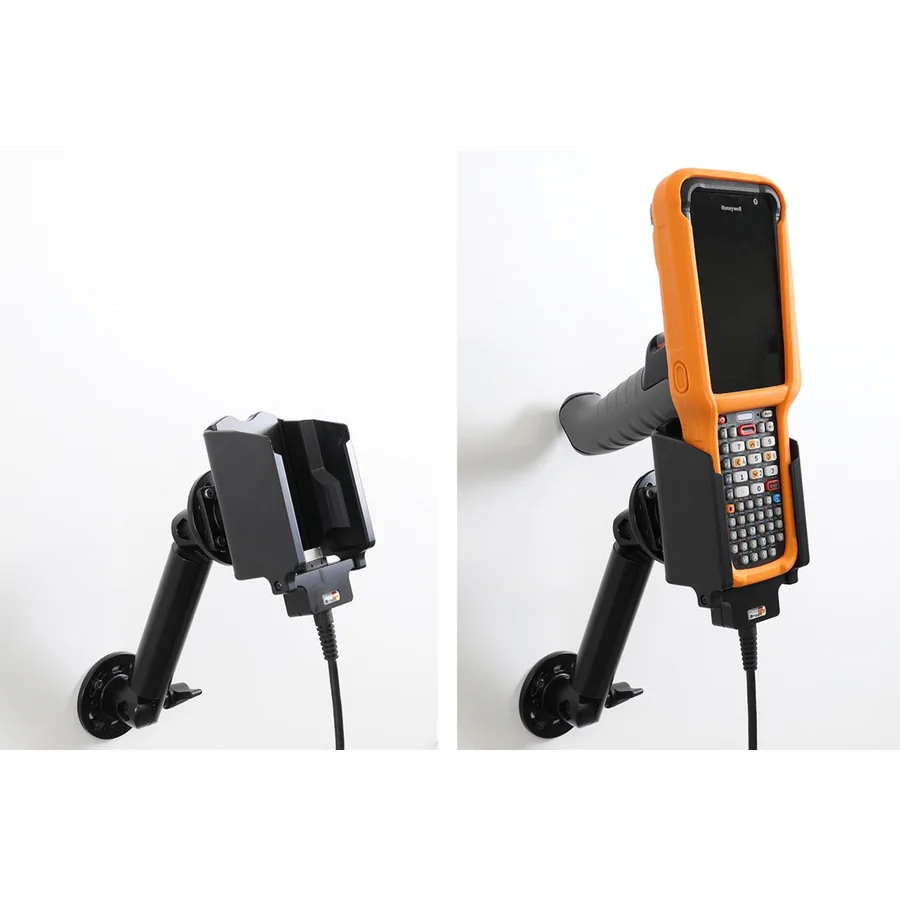 Bild 4 : 714421 : Brodit Halter für HONEYWELL CK67, nur für Geräte mit Original Rugged Boot Hülle, mit oder ohne Pistolengriff, mit Befestigung für das Originalkabel 236-297-001