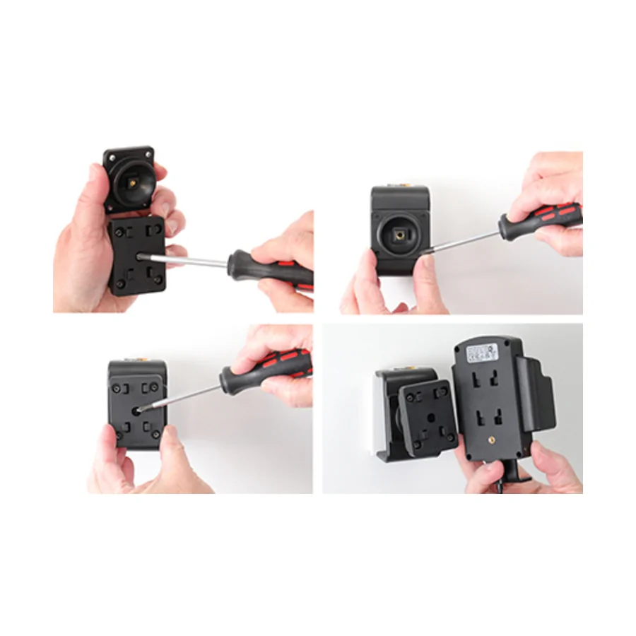 Bild 2 : 719300 : Brodit einstellbarer Qi Halter f�r HUAWEI Pura 80 Pro, mit Festanschluss, 15W