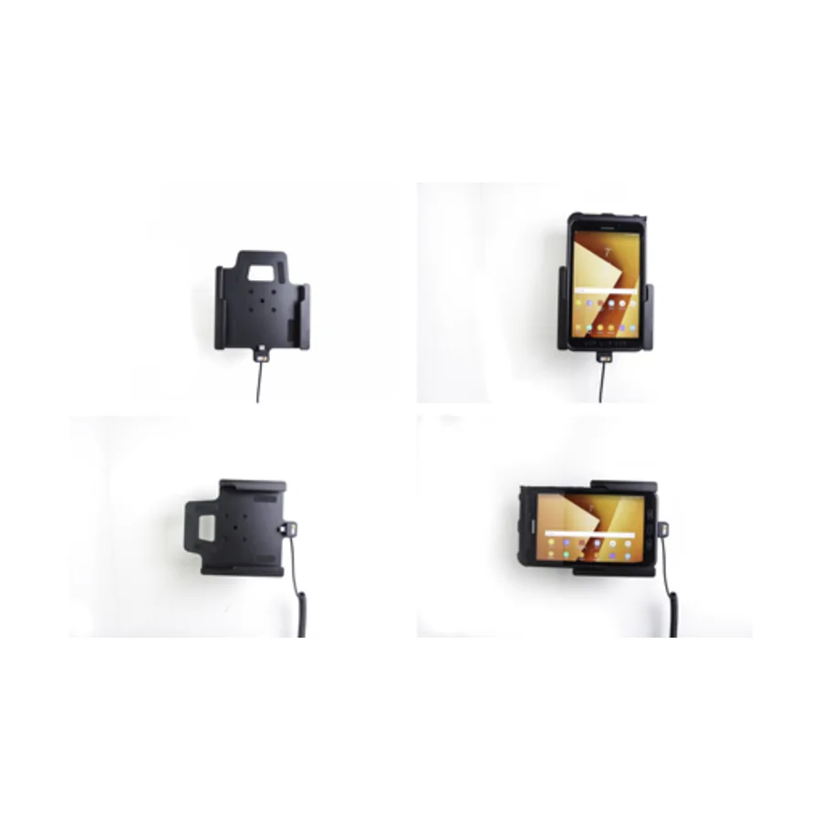 Bild 4 : 721002 : Brodit Halter Aktiv USB, 12/24V, f�r SAMSUNG Galaxy Tab Active 3, inkl. USB-Ladeger�t, Vertikal, passt f�r Ger�te mit Original H�lle