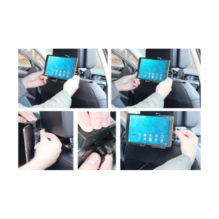 Bild 3 : 721070 : Brodit einstellbarer Tablet Halter Aktiv USB-C, 12/24V, f�r SAMSUNG Galaxy Tab Active 5, 3-Punkt Befestigung