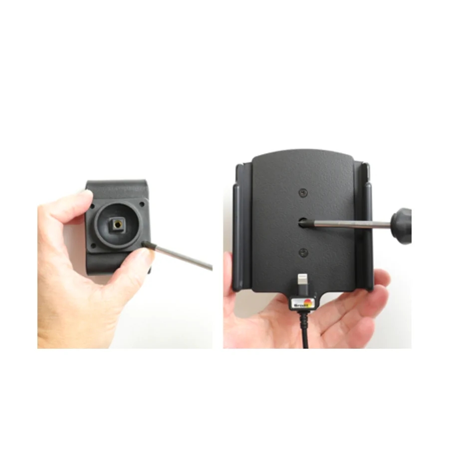 Bild 3 : 721084 : Brodit einstellbarer Halter (seitlich) Aktiv USB, 12/24V, für APPLE iPhone 11 Pro, inkl. USB-Ladegerät, für Schutzhüllen, max: Breite 80-94mm, Dicke: 9-13mm