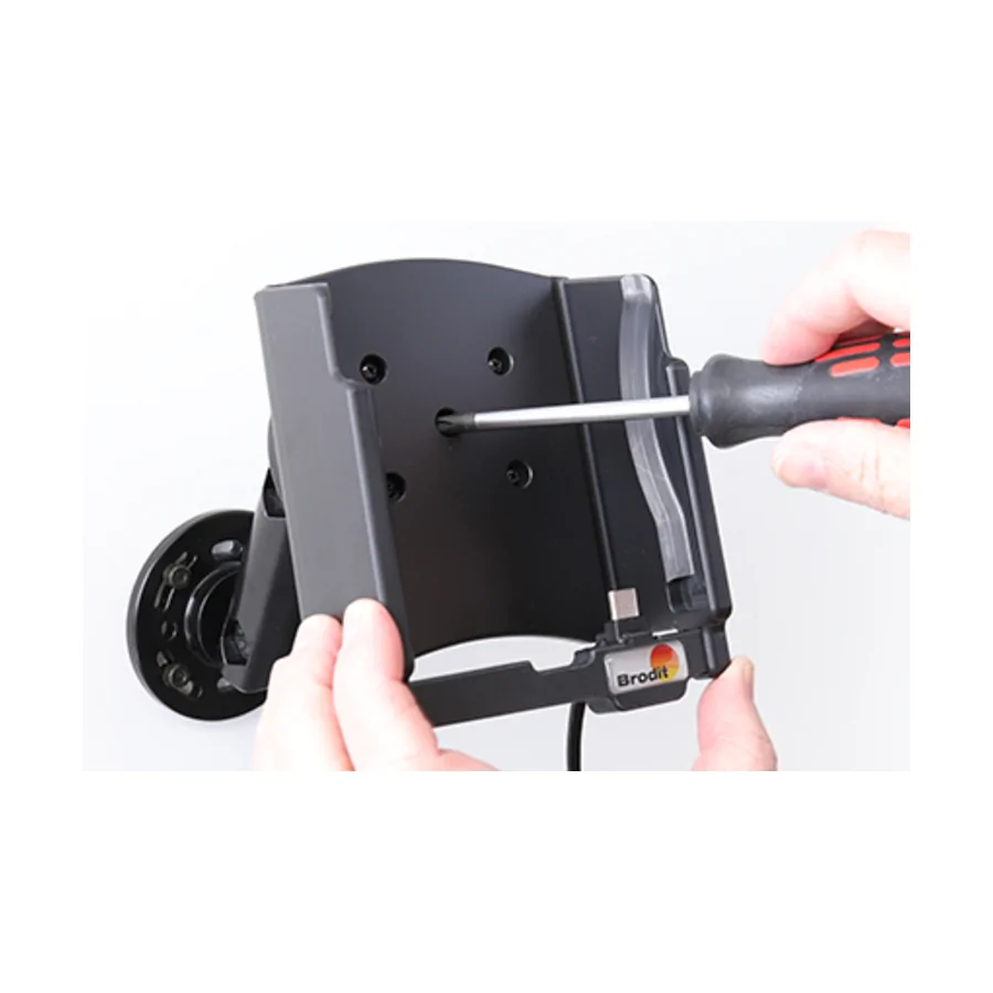 Bild 3 : 721124 : Brodit Halter Aktiv USB, 12/24V, für POKINI TAB K6, inkl. USB-Ladegerät