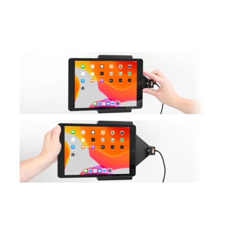 Bild 3 : 721168 : Brodit Halter Aktiv USB, 12/24V, f�r APPLE iPad (2020), inkl. USB-Ladeger�t