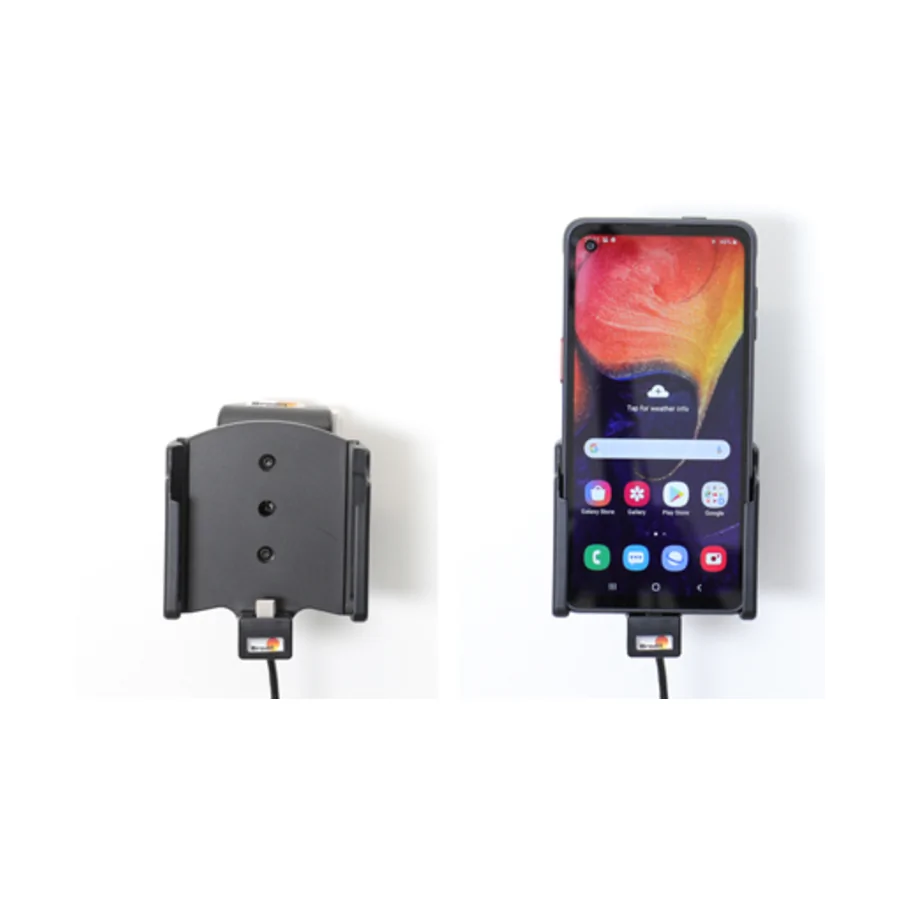 Bild 4 : 721178 : Brodit Halter Aktiv USB, 12/24V, für SAMSUNG Galaxy XCover Pro, inkl. USB-Ladegerät