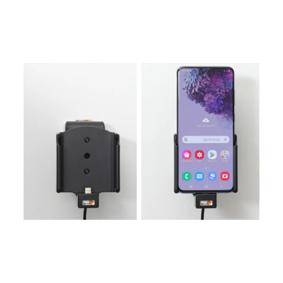 Bild 4 : 721190 : Brodit Halter Aktiv USB, 12/24V, für SAMSUNG Galaxy S20, inkl. USB-Ladegerät