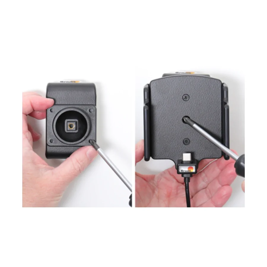 Bild 3 : 721204 : Brodit einstellbarer Halter (seitlich) Aktiv USB-C QC 3.0, 12/24V, f�r NOKIA X10