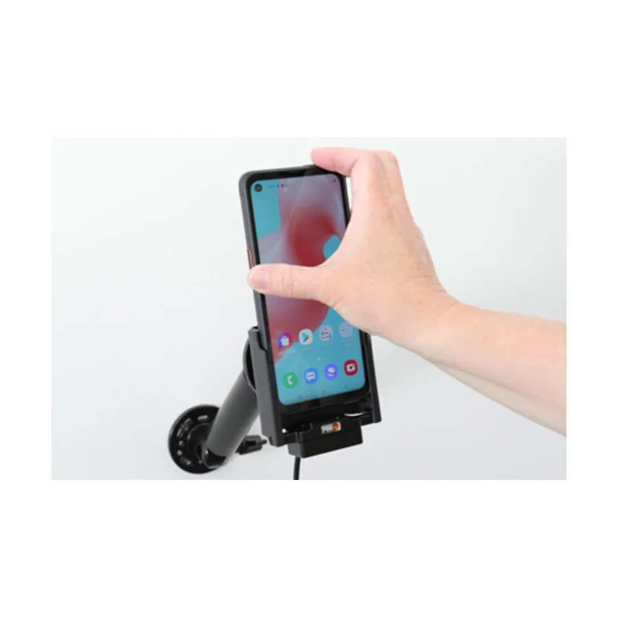 Bild 3 : 721207 : Brodit Halter Aktiv USB, 12/24V, f�r SAMSUNG Galaxy XCover Pro, Ladung �ber Pogo-Pins, inkl. USB-Ladeger�t