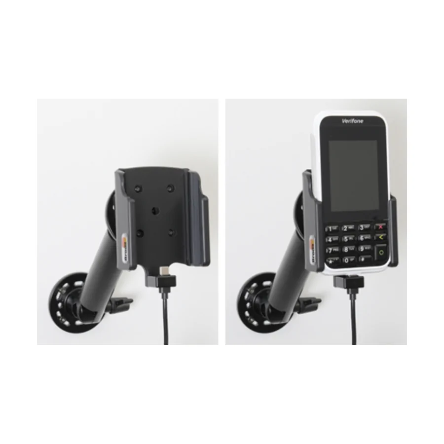 Bild 4 : 721213 : Brodit Halter Aktiv USB, 12/24V, für VERIFONE e285, inkl. USB-Ladegerät