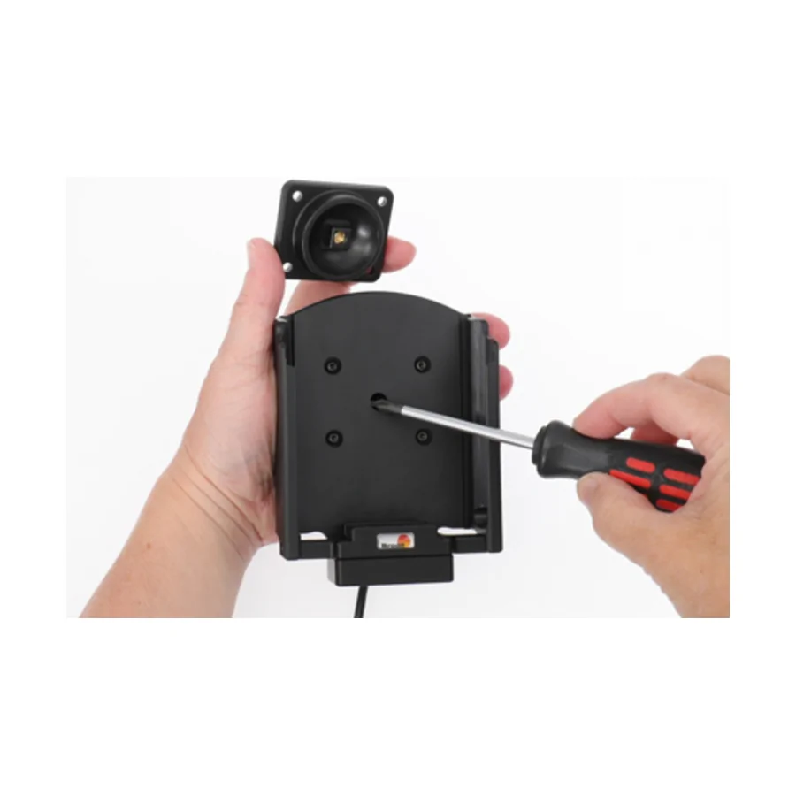 Bild 1 : 721214 : Brodit Halter Aktiv USB, 12/24V, für SAMSUNG Galaxy XCover Pro, (NUR für Geräte mit OtterBox uniVERSE Hülle!), inkl. USB-Ladegerät