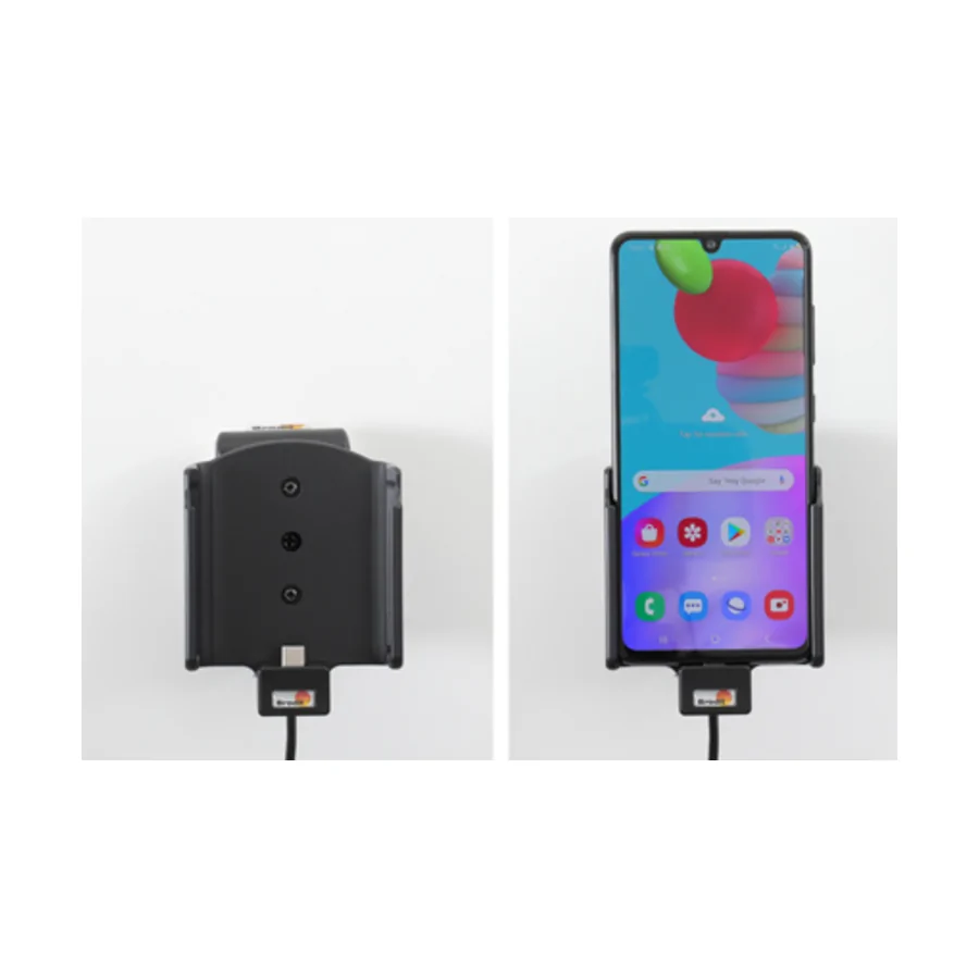 Bild 4 : 721220 : Brodit Halter Aktiv USB, 12/24V, für SAMSUNG Galaxy A41, inkl. USB-Ladegerät