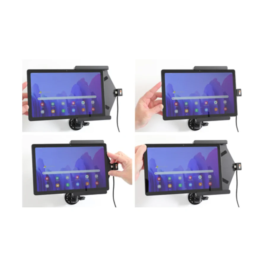 Bild 3 : 721229 : Brodit Halter Aktiv USB, 12/24V, f�r SAMSUNG Galaxy Tab A7, inkl. USB-Ladeger�t