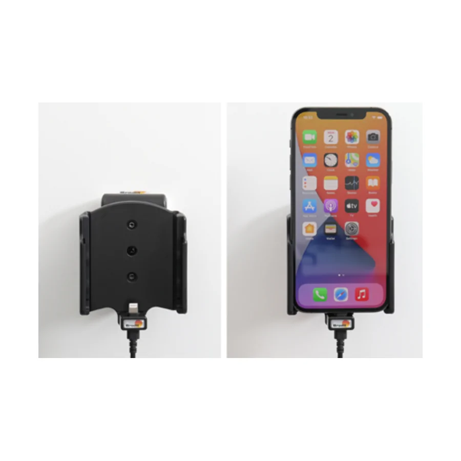 Bild 4 : 721235 : Brodit Halter Aktiv USB, 12/24V, für APPLE iPhone 12, inkl. USB-Ladegerät