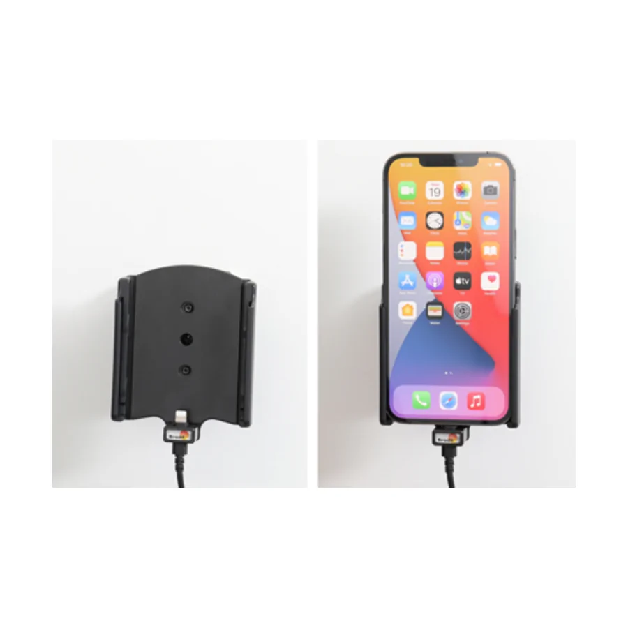 Bild 4 : 721236 : Brodit Halter Aktiv USB, 12/24V, f�r APPLE iPhone 12 Pro Max, inkl. USB-Ladeger�t