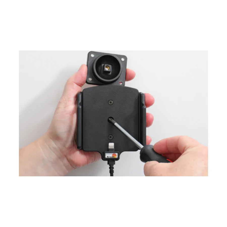 Bild 2 : 721237 : Brodit einstellbarer Halter (seitlich) Aktiv USB, 12/24V, f�r APPLE iPhone 12 Pro Max, inkl. USB-Ladeger�t, f�r Schutzh�llen, max: Breite 75-89mm, Dicke: 6-10mm